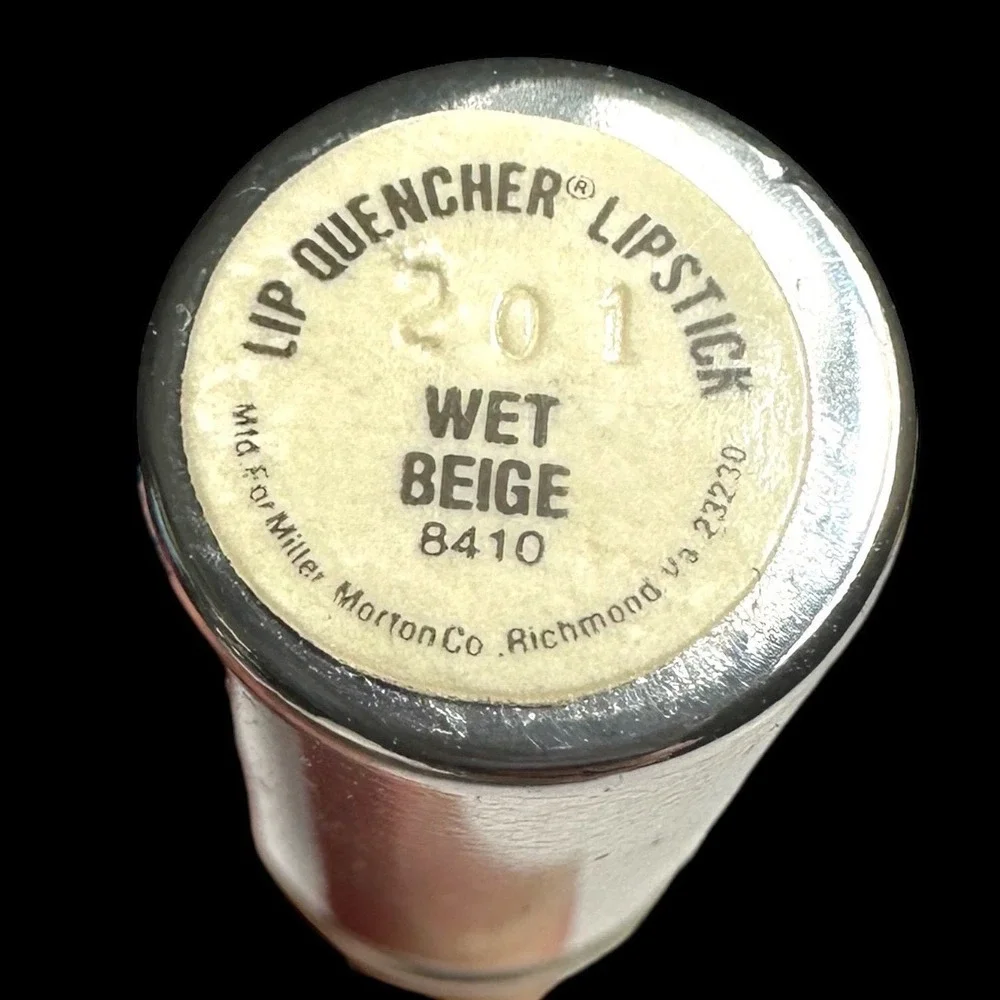 Vintage Lip Quencher Lipstick 201 Wet Beige Miller-Morton Retro 70s 80s Chap Stk